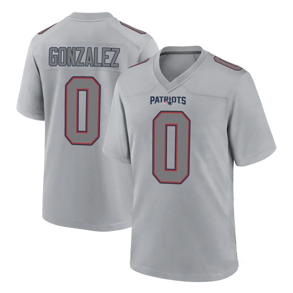 Pouc NE.Patriots #0 Christian Gonzalez Player Gray Fashion Limited Home Game Stitched Jerseys