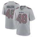 Pouc NE.Patriots #48 Namdi Obiazor Player Gray Fashion Limited Home Game Stitched Jerseys