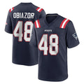 Pouc NE.Patriots #48 Namdi Obiazor Player Navy Home Game Stitched Jerseys