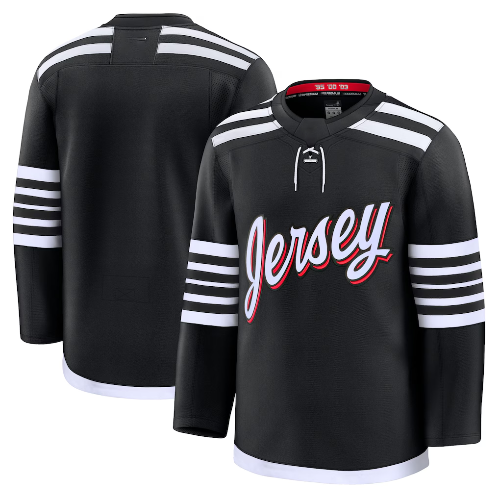 Pouc N.Jersey Devils Black Alternate Premium Jerseys