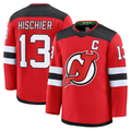 Pouc N.Jersey Devils #13 Nico Hischier Red Home Premium Jerseys