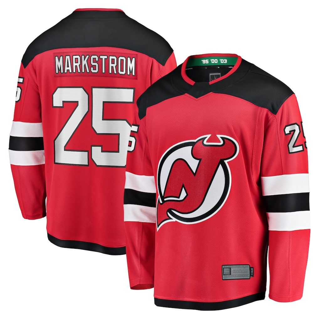Pouc N.Jersey Devils #25 Jacob Markstrom Red Home Premier Breakaway Player Jerseys