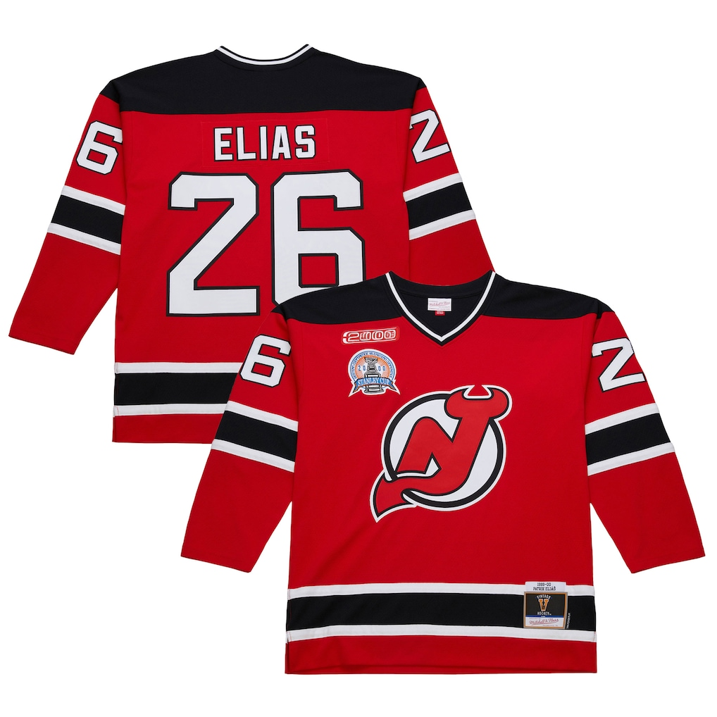 Pouc N.Jersey Devils #26 Patrik Elias Red 1999-00 Power Play Jerseys