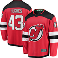 Pouc N.Jersey Devils #43 Luke Hughes Red Home Breakaway Player Jerseys