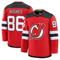 Pouc N.Jersey Devils #86 Jack Hughes Red Home Premium Jerseys