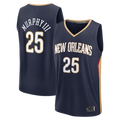 Pouc NO.Pelicans #25 Trey Murphy III Navy Fast Break Replica Stitched Jerseys- Icon Edition