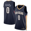 Pouc NO.Pelicans #0 Jeremiah Fears Navy Swingman Stitched Jerseys- Icon Edition