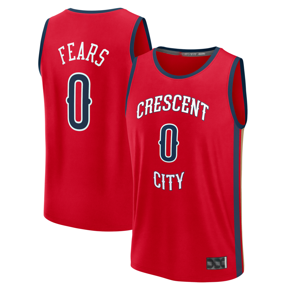Pouc NO.Pelicans #0 Jeremiah Fears Red Fast Break Replica Player Stitched Jerseys- Statement Edition