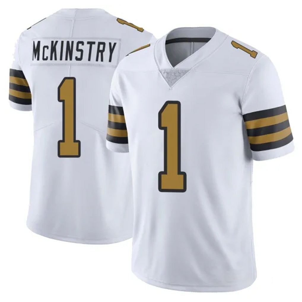 Pouc NO.Saints #1 Kool-Aid McKinstry Player White Limited Color Rush Home Game Stitched Jerseys