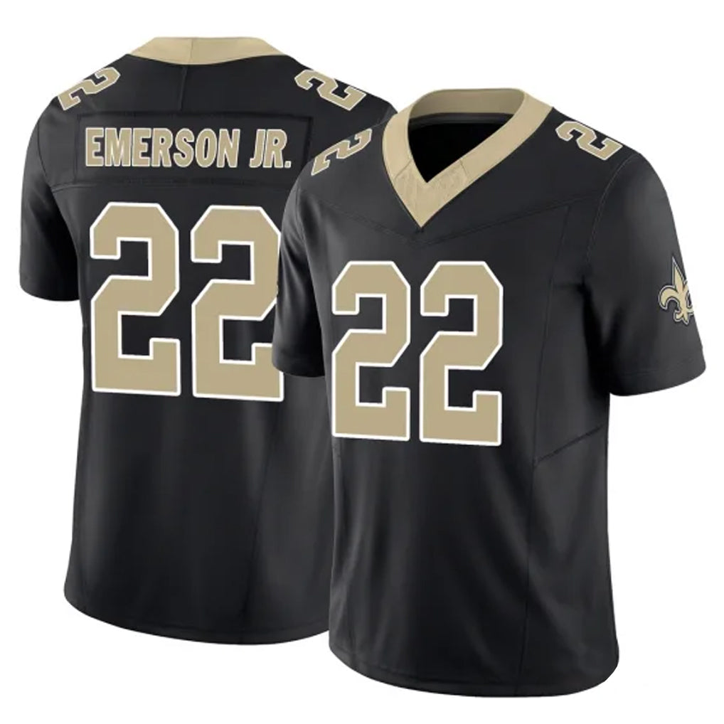 Pouc NO.Saints #22 Martin Emerson Jr. Player Black Limited Vapor F.U.S.E. Home Game Stitched Jerseys