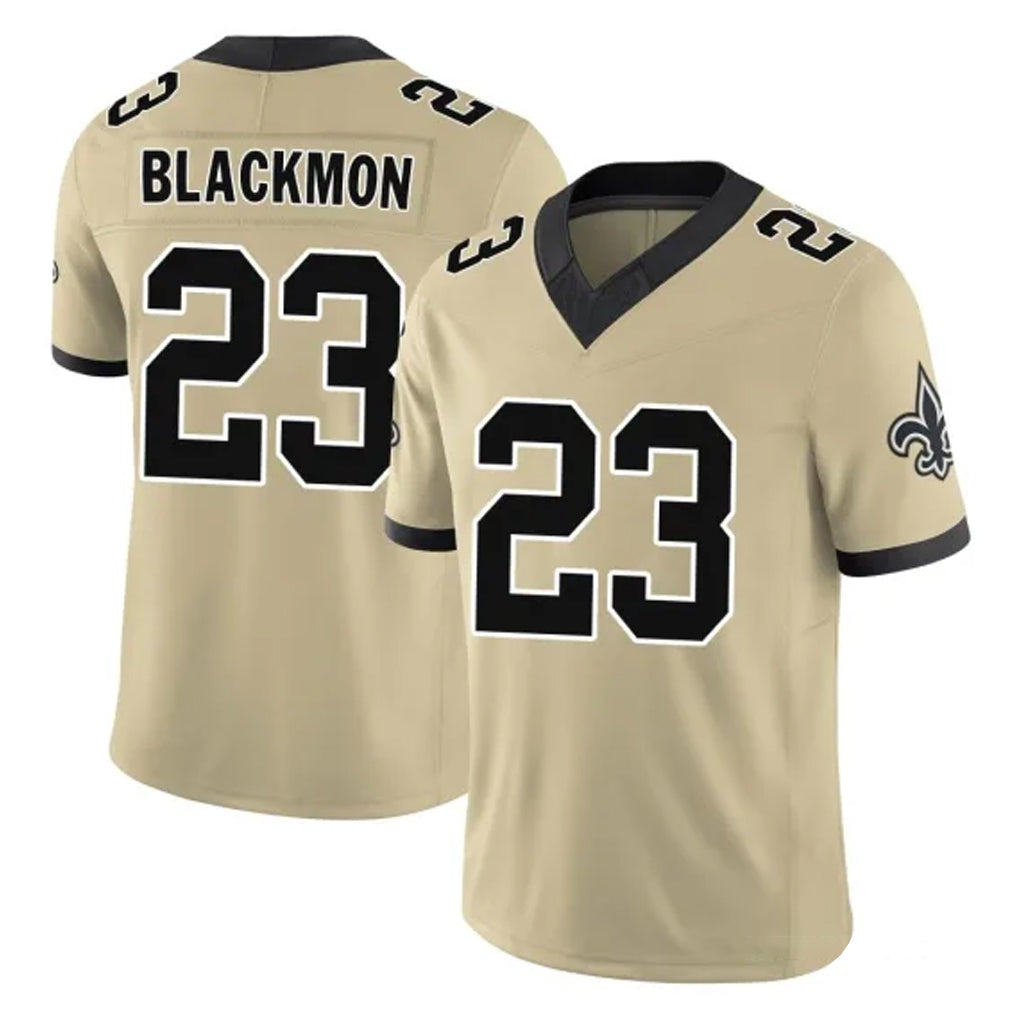 Pouc NO.Saints #23 Julian Blackmon Player Gold Limited Vapor F.U.S.E. Home Game Stitched Jerseys