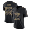 Pouc NO.Saints #55 Kaden Elliss Player Black Impact Limited Home Game Stitched Jerseys