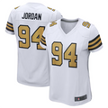 Pouc NO.Saints #94 Cameron Jordan White Elite Player Stitched American Stitched Jerseys