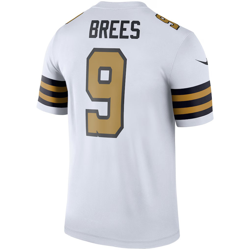 Pouc NO.Saints #9 Drew Brees White Alternate Legend Player Performance Top Stitched Jerseys
