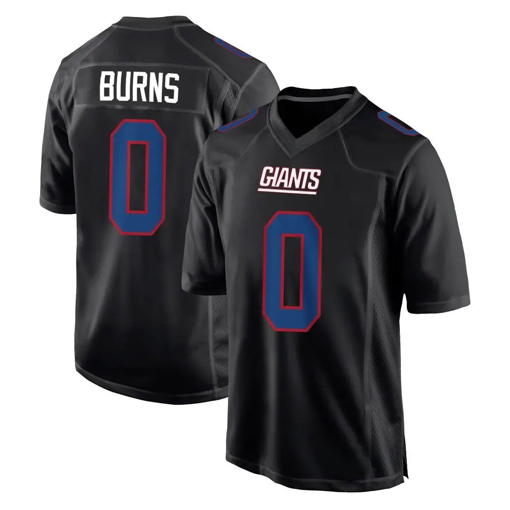 Pouc NY.Giants #0 Brian Burns Player Carbon Fashion Limited Home Game Stitched Jerseys