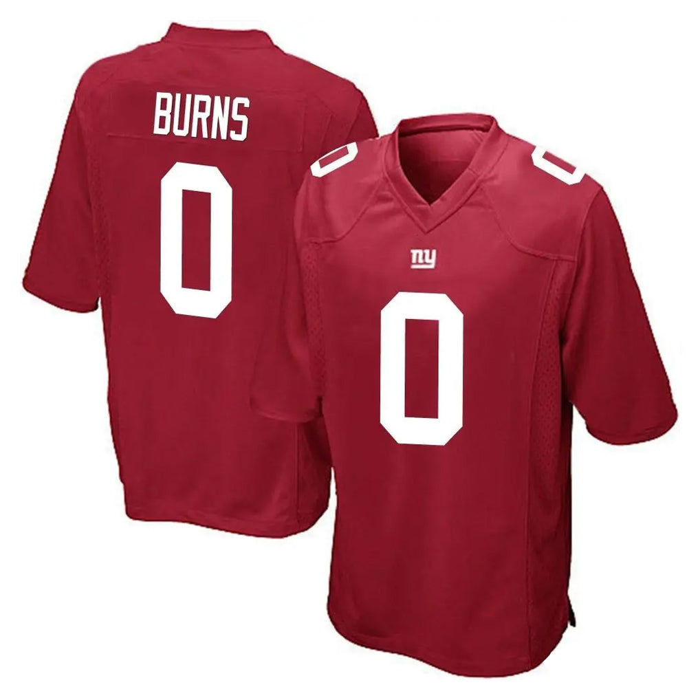 Pouc NY.Giants #0 Brian Burns Player Red Home Game Stitched Jerseys