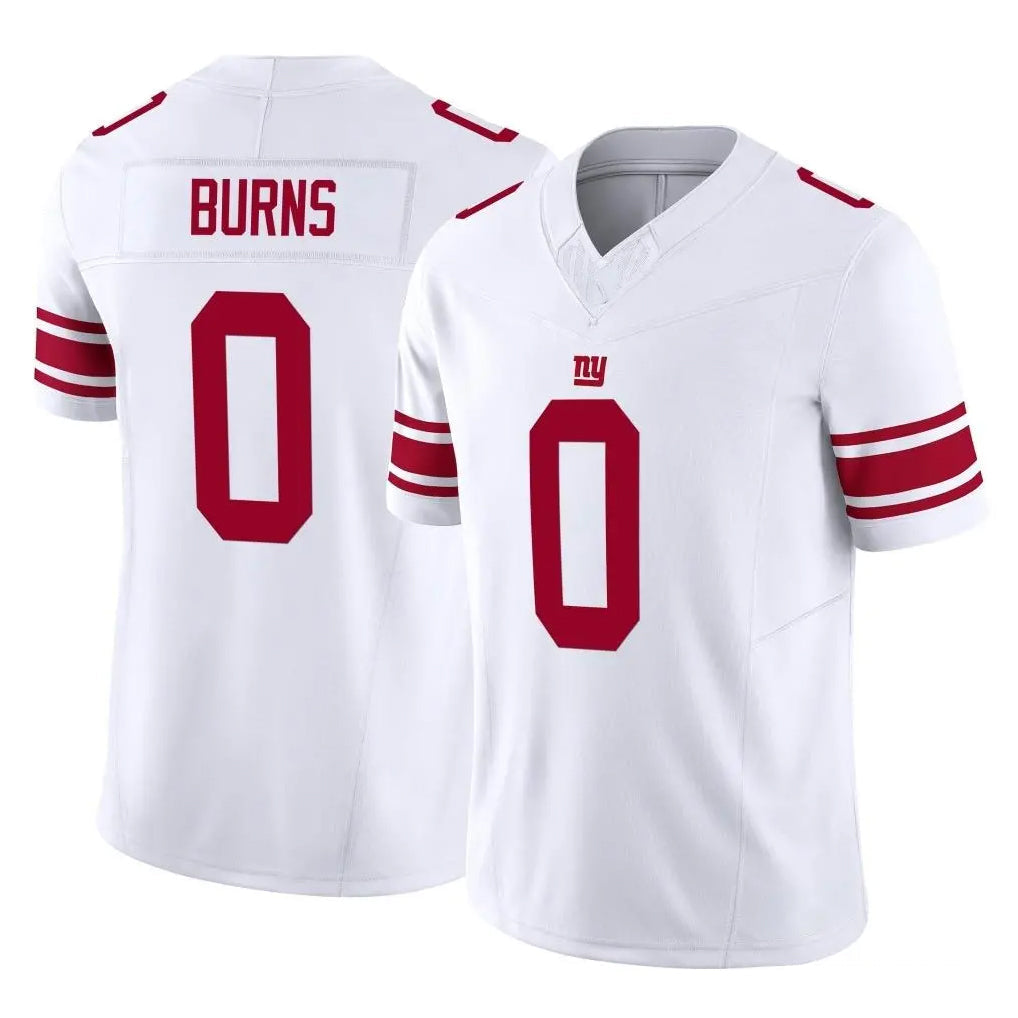 Pouc NY.Giants #0 Brian Burns Player White Limited Vapor F.U.S.E. Home Game Stitched Jerseys