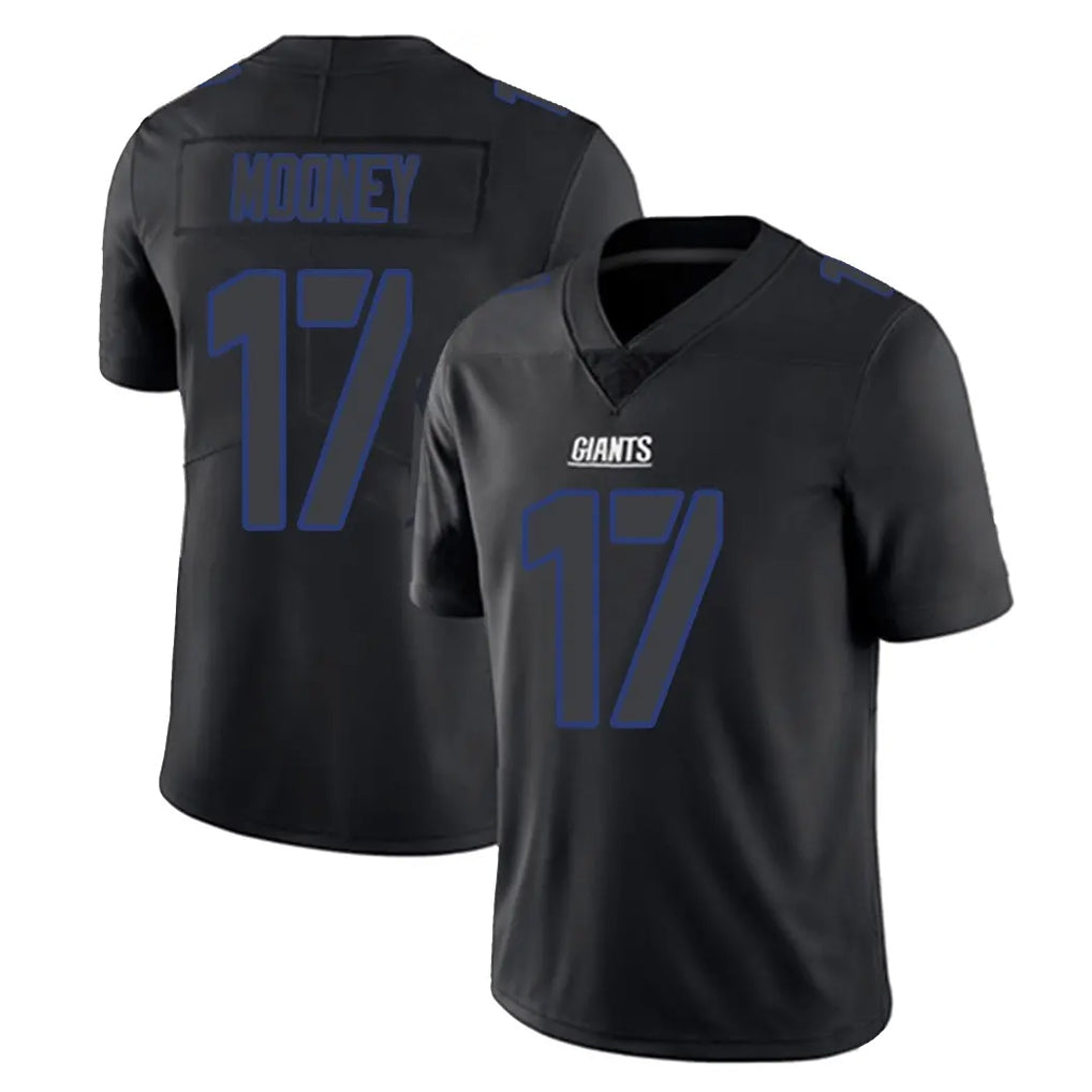 Pouc NY.Giants #17 Darnell Mooney Player Black Impact Limited Home Game Stitched Jerseys