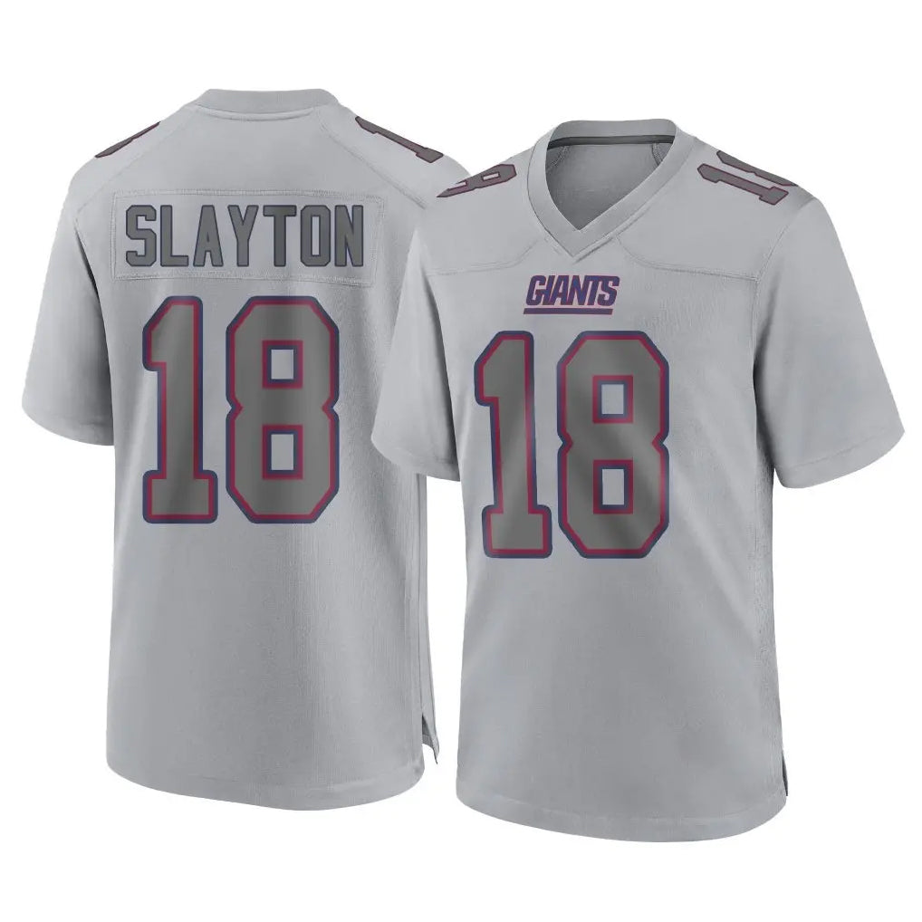 Pouc NY.Giants #18 Darius Slayton Player Gray Atmosphere Fashion Limited Game Stitched Jerseys