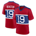 Pouc NY.Giants #19 Jameis Winston Player Red Century Home Game Stitched Jerseys