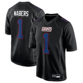 Pouc NY.Giants #1 Malik Nabers Player Carbon Black Fashion Stitched Jerseys