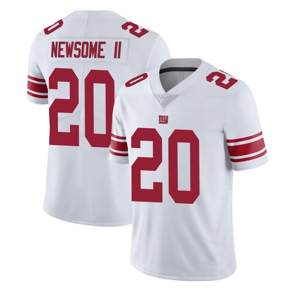Pouc NY.Giants #20 Greg Newsome II Player White Limited Vapor Untouchable Home Game Stitched Jerseys
