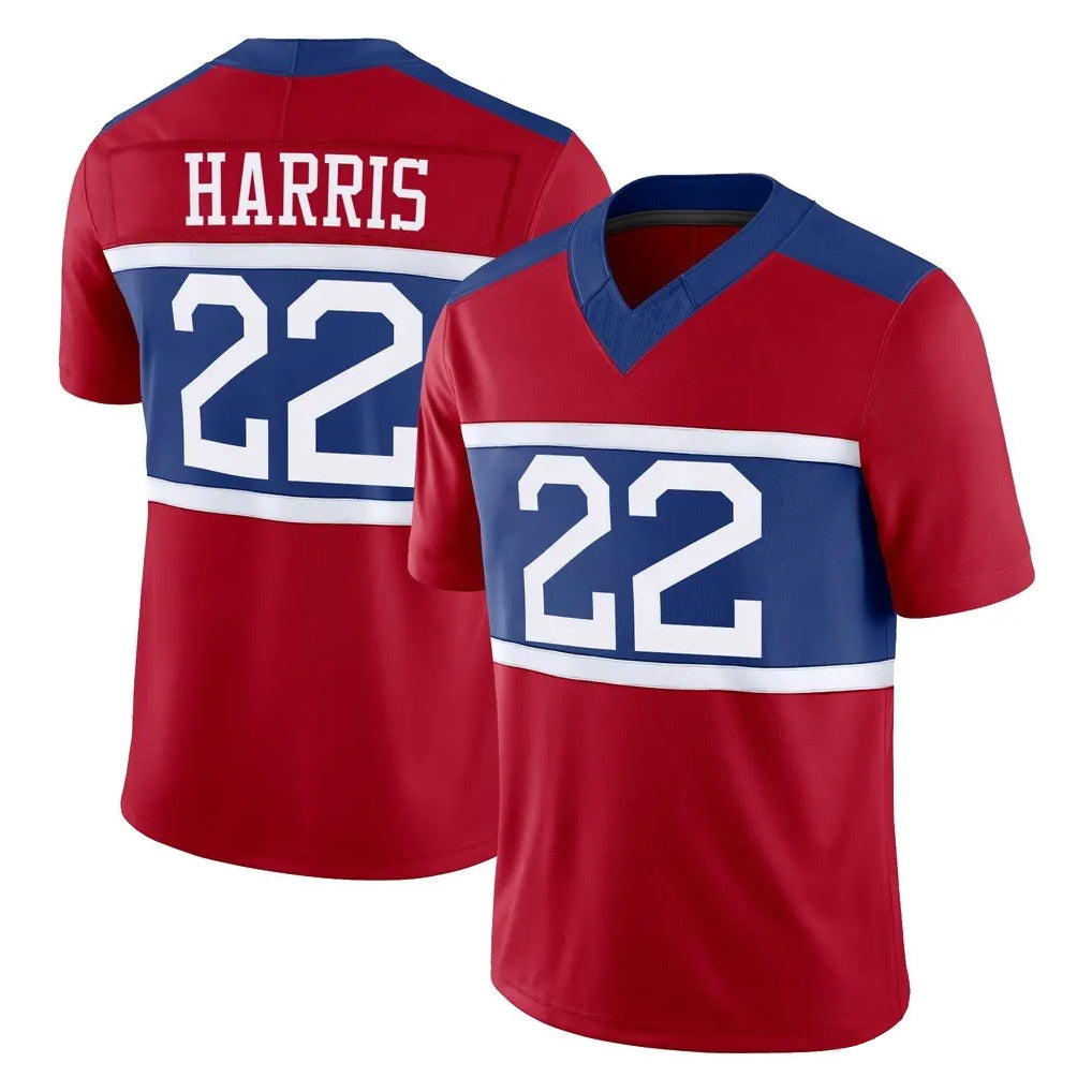 Pouc NY.Giants #22 Najee Harris Player Red Century Vapor F.U.S.E. Home Game Stitched Jerseys