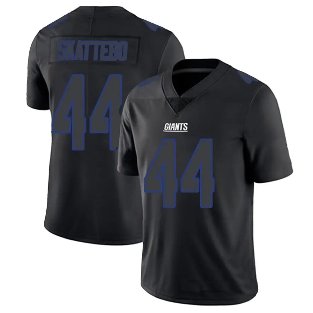 Pouc NY.Giants #44 Cam Skattebo Player Limited Black Impact Stitched Jerseys