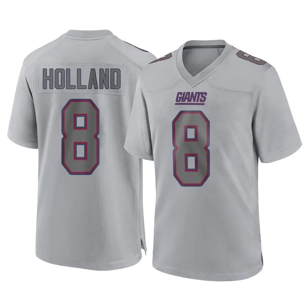 Pouc NY.Giants #8 Jevon Holland Player Gray Atmosphere Fashion Limited Game Stitched Jerseys