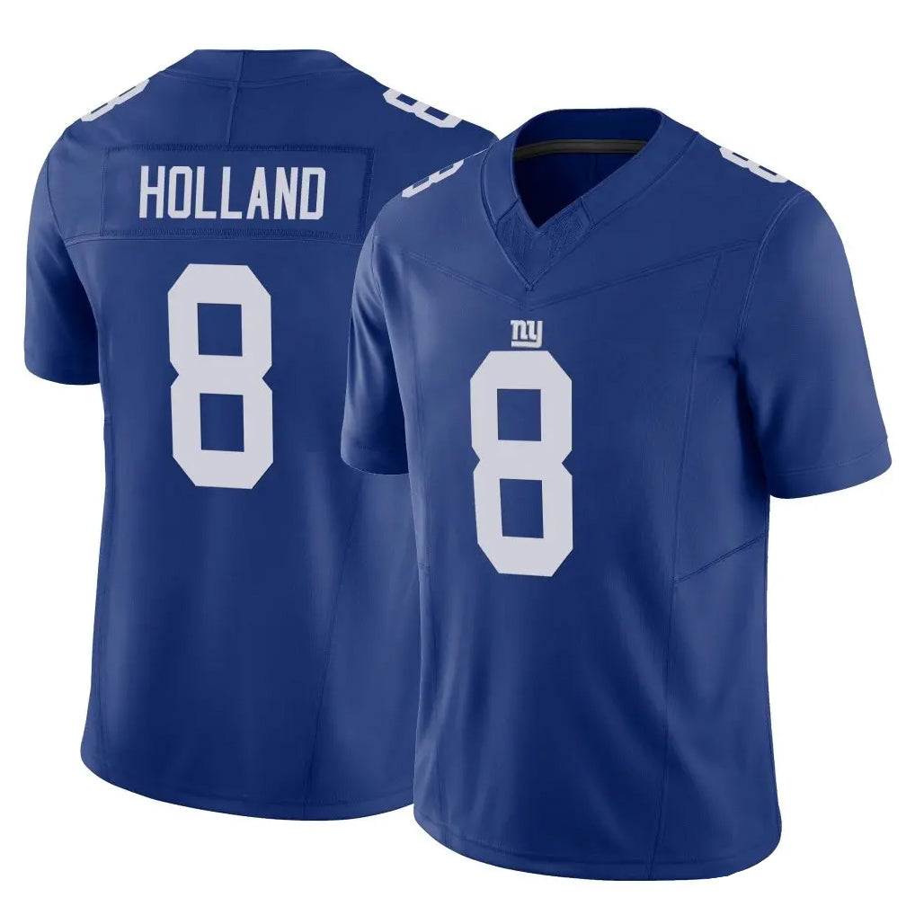 Pouc NY.Giants #8 Jevon Holland Player Royal Limited Vapor F.U.S.E. Home Game Stitched Jerseys
