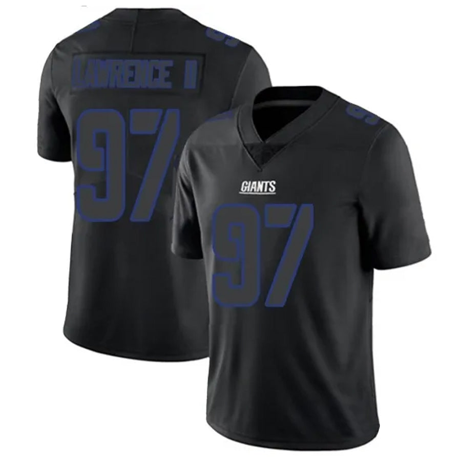 Pouc NY.Giants #97 Dexter Lawrence II Player Limited Black Impact Stitched Jerseys