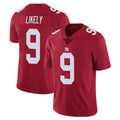 Pouc NY.Giants #9 Lsaiah Likely Player Red Limited Vapor Untouchable Home Game Stitched Jerseys