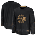 Pouc NY.Islanders Black 2024 Military Appreciation Practice Jerseys