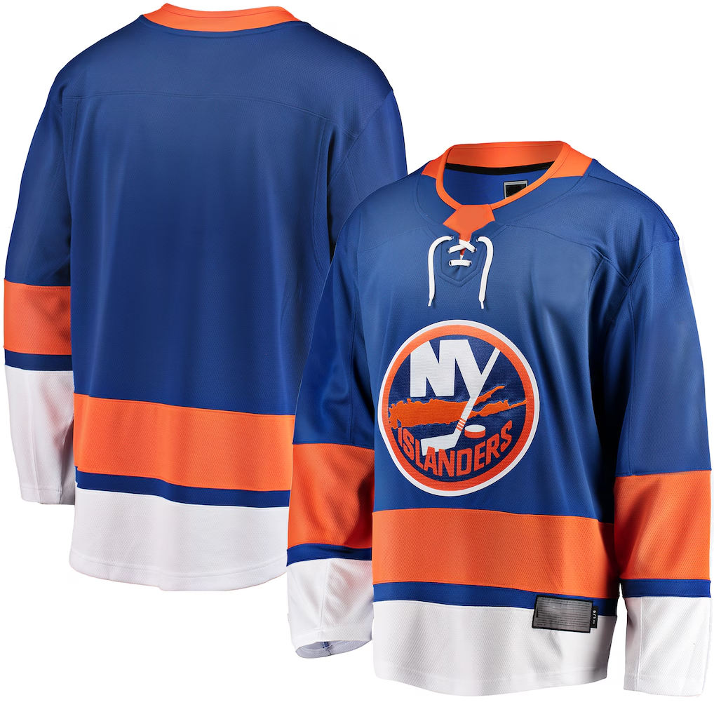 Pouc NY.Islanders Blue Breakaway Home Jerseys
