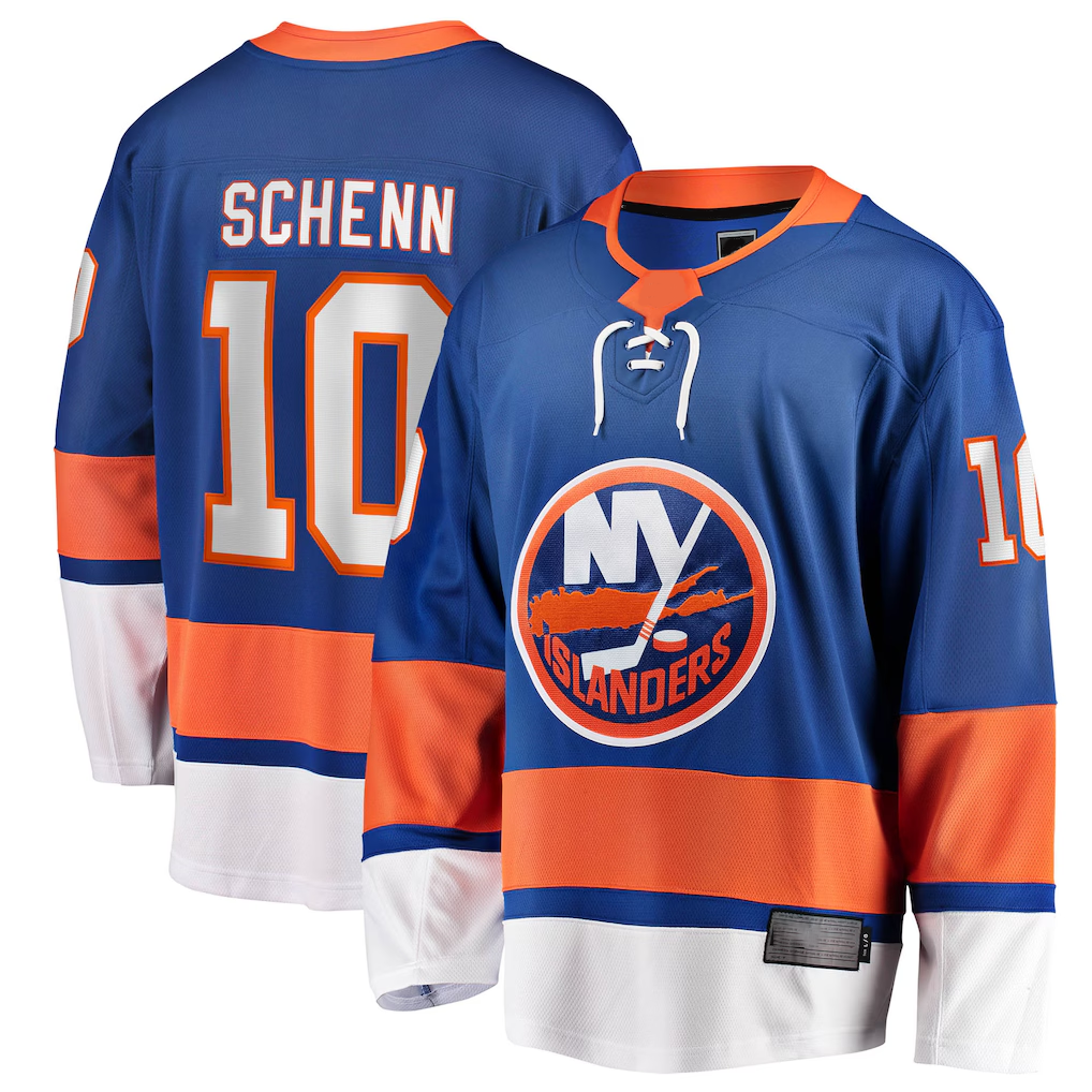 Pouc NY.Islanders #10 Brayden Schenn Blue Home Breakaway Jerseys