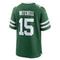 Pouc NY.Jets #15 Adonai Mitchell Legacy Green Team Game Jersey Stitched Jerseys