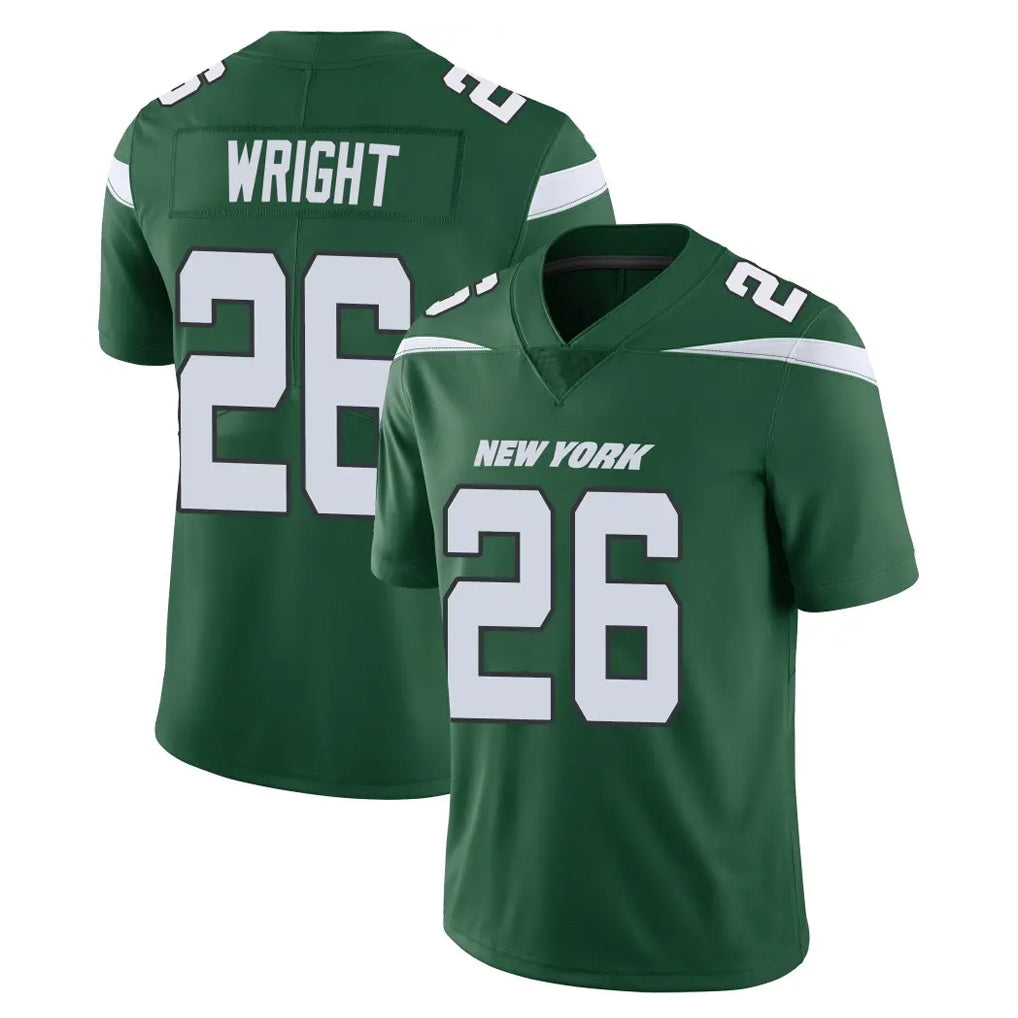 Pouc NY.Jets #26 Nahshon Wright Player Green Limited Vapor Home Game Stitched Jerseys