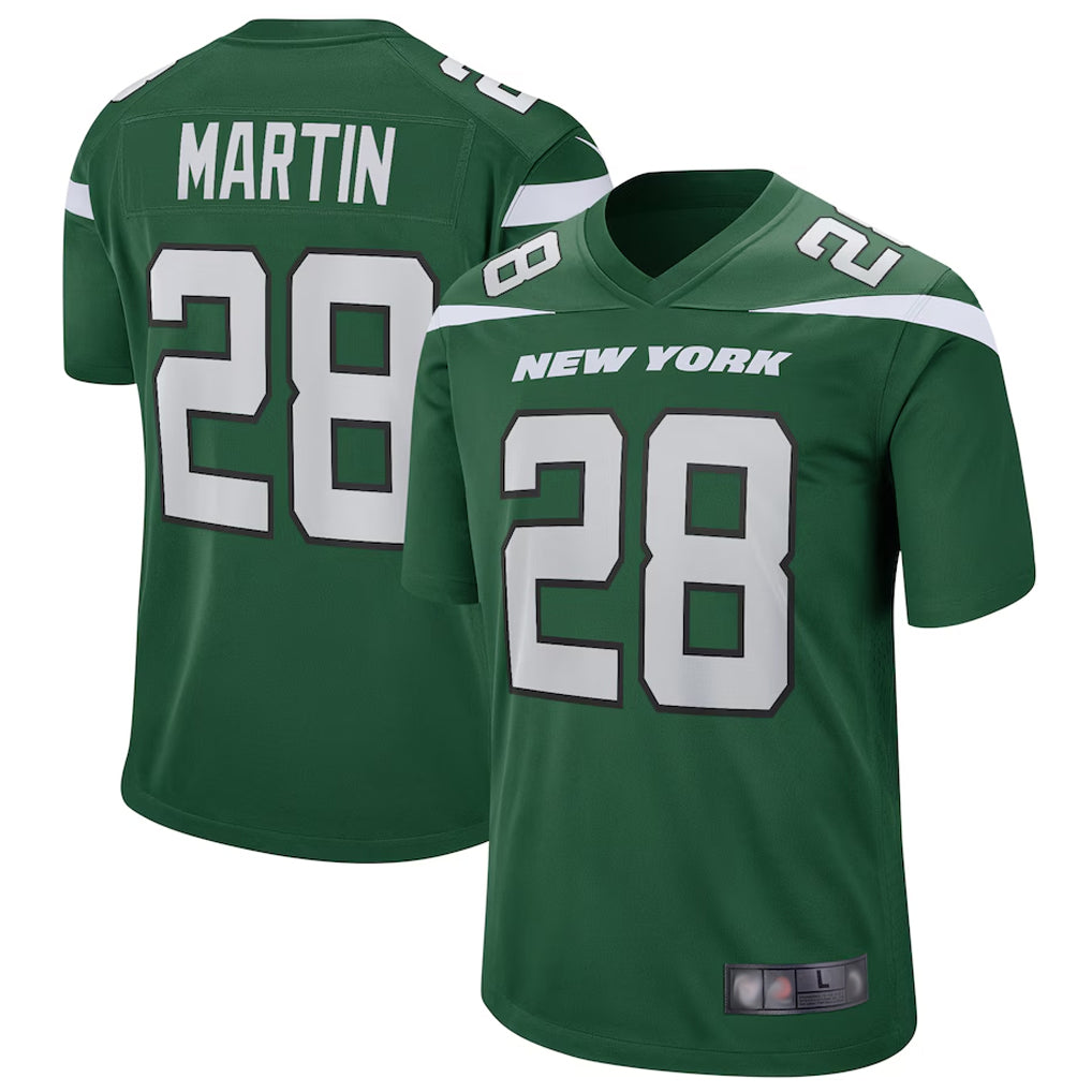 Pouc NY.Jets #28 Curtis Martin Player Green Game Stitched Jerseys