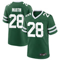 Pouc NY.Jets #28 Curtis Martin Player Green Home Game Stitched Jerseys