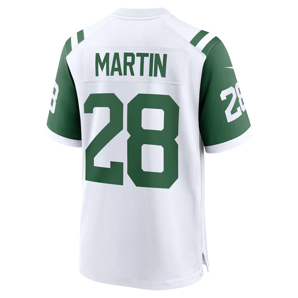 Pouc NY.Jets #28 Curtis Martin White Retired Player Alternate Game Stitched Jerseys
