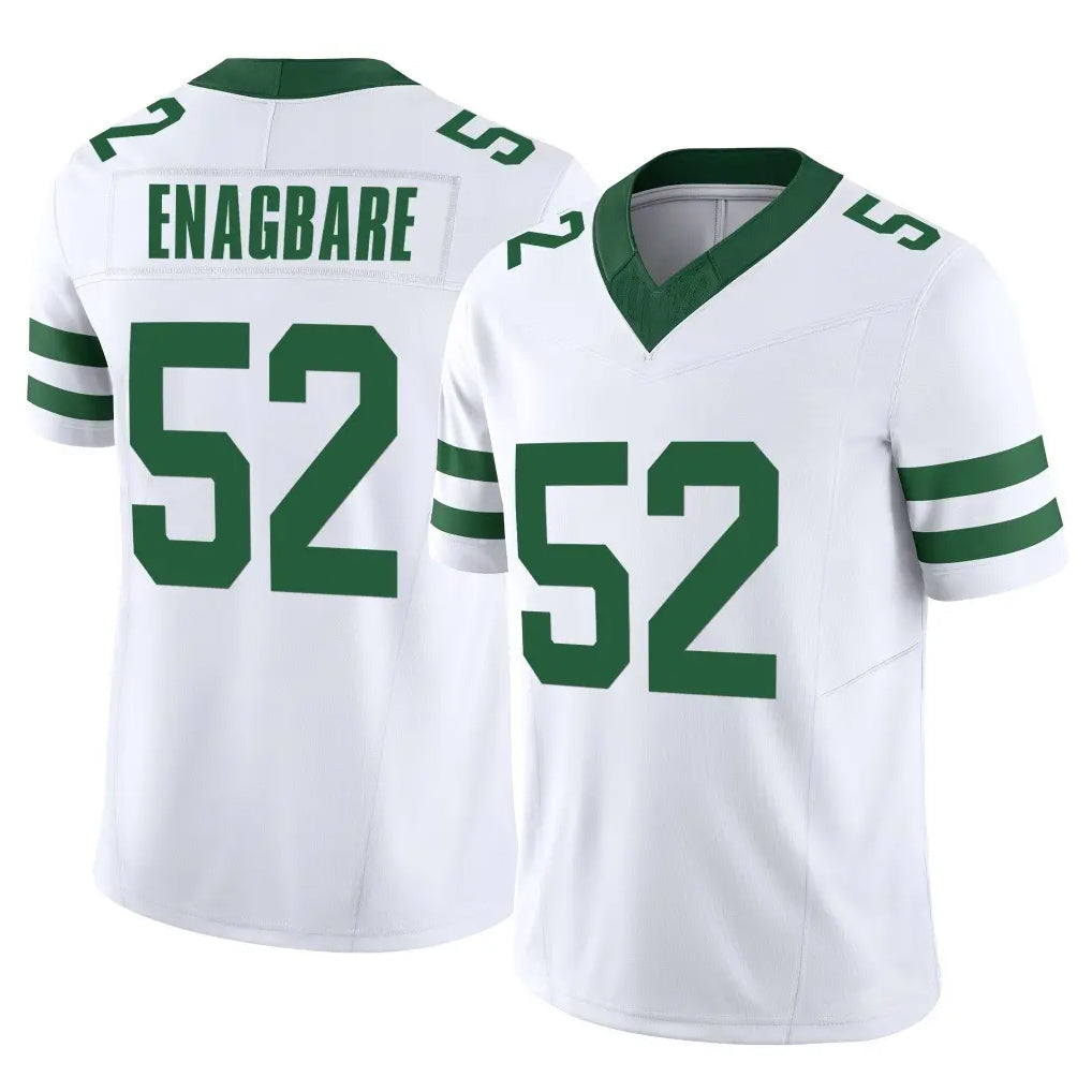 Pouc NY.Jets #52 Kingsley Enagbare Player White Legacy Limited Vapor F.U.S.E. Home Game Stitched Jerseys