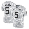 Pouc NY.Jets #5 Garrett Wilson Player Arctic Camo Salute to Service Limited Game Stitched Jerseys