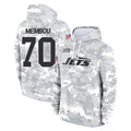 Pouc NY.Jets #70 Armand Membou Player Arctic Camo Salute to Service Pullover Hoodies Limited Game Stitched Jerseys