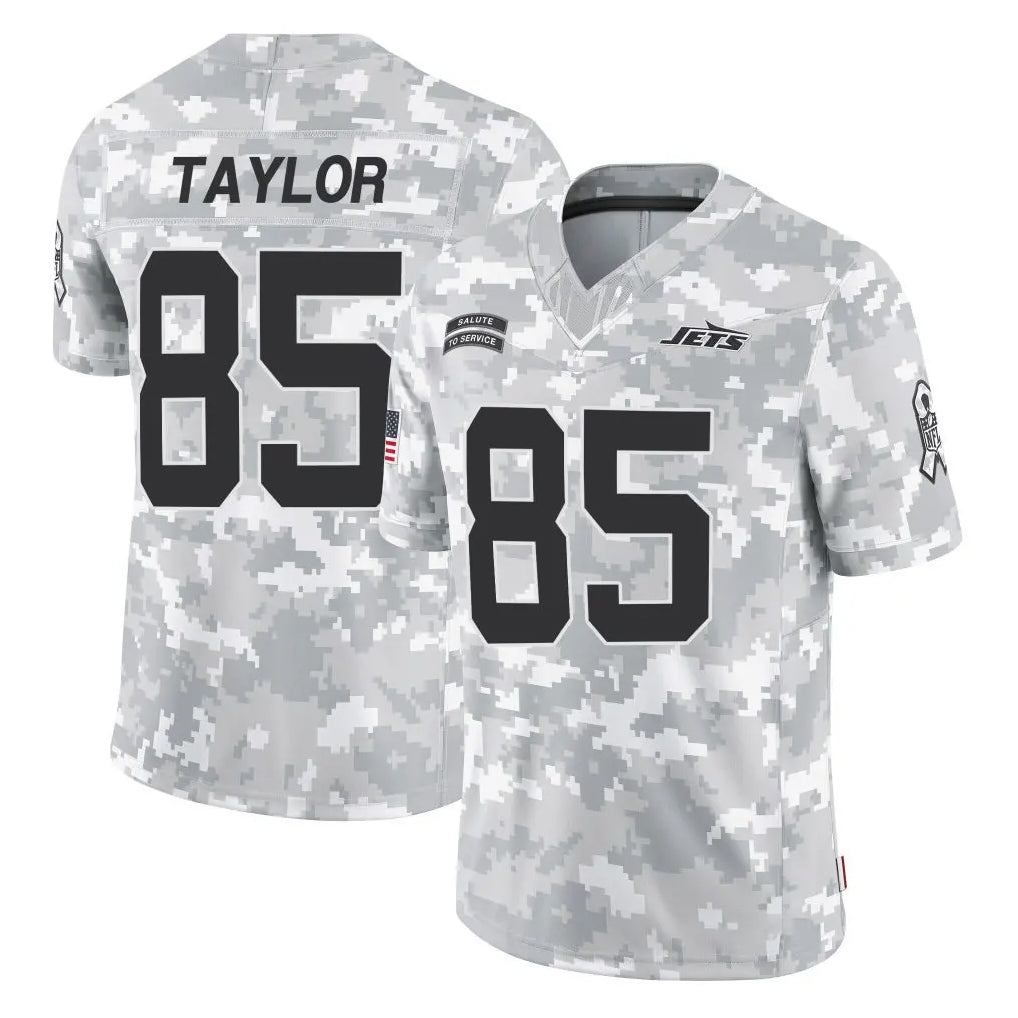 Pouc NY.Jets #85 Mason Taylor Player Arctic Camo Salute to Service Limited Game Stitched Jerseys