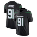 Pouc NY.Jets #91 Jowon Briggs Player Stealth Black Limited Vapor Home Game Stitched Jerseys