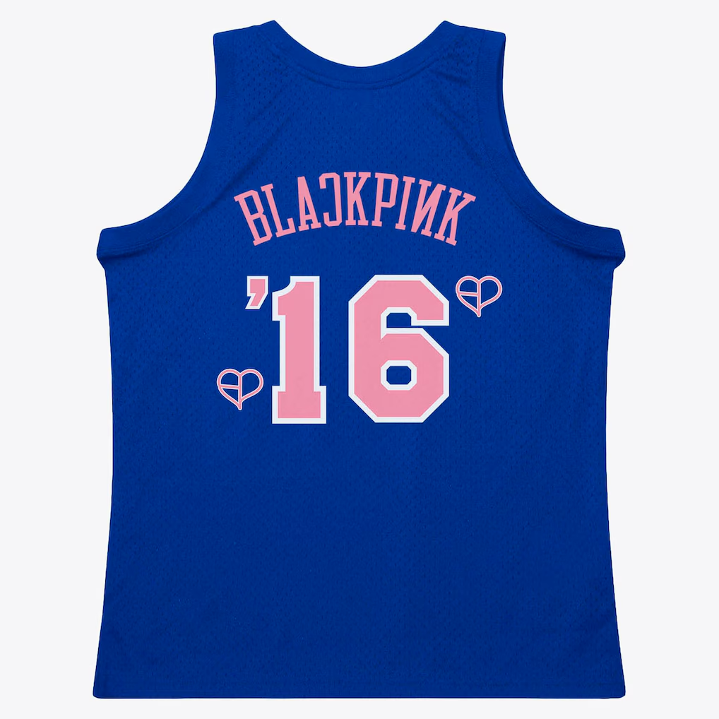 Pouc NY.Knicks Mitchell & Ness x BLACKPINK Blue Hardwood Classics Swingman Jerseys - Limited Edition