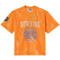 Pouc NY.Knicks OVO x  Orange Mesh Football Fashion Jerseys