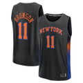 Pouc NY.Knicks #11 Jalen Brunson  Black Fast Break Jerseys - Statement Edition