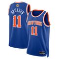 Pouc NY.Knicks #11 Jalen Brunson  Blue 2026  Finals Patch Swingman Jerseys - Icon Edition