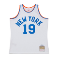 Pouc NY.Knicks #19 Nathaniel Clifton Mitchell & Ness White 1950-51 Pioneers Swingman Jerseys